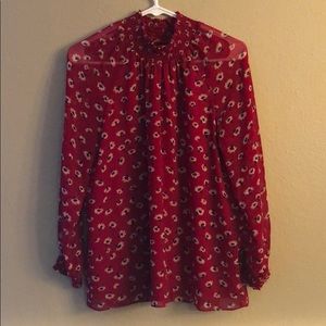 Madewell floral blouse